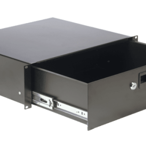 19" rack drawer - 3 unit with key lock